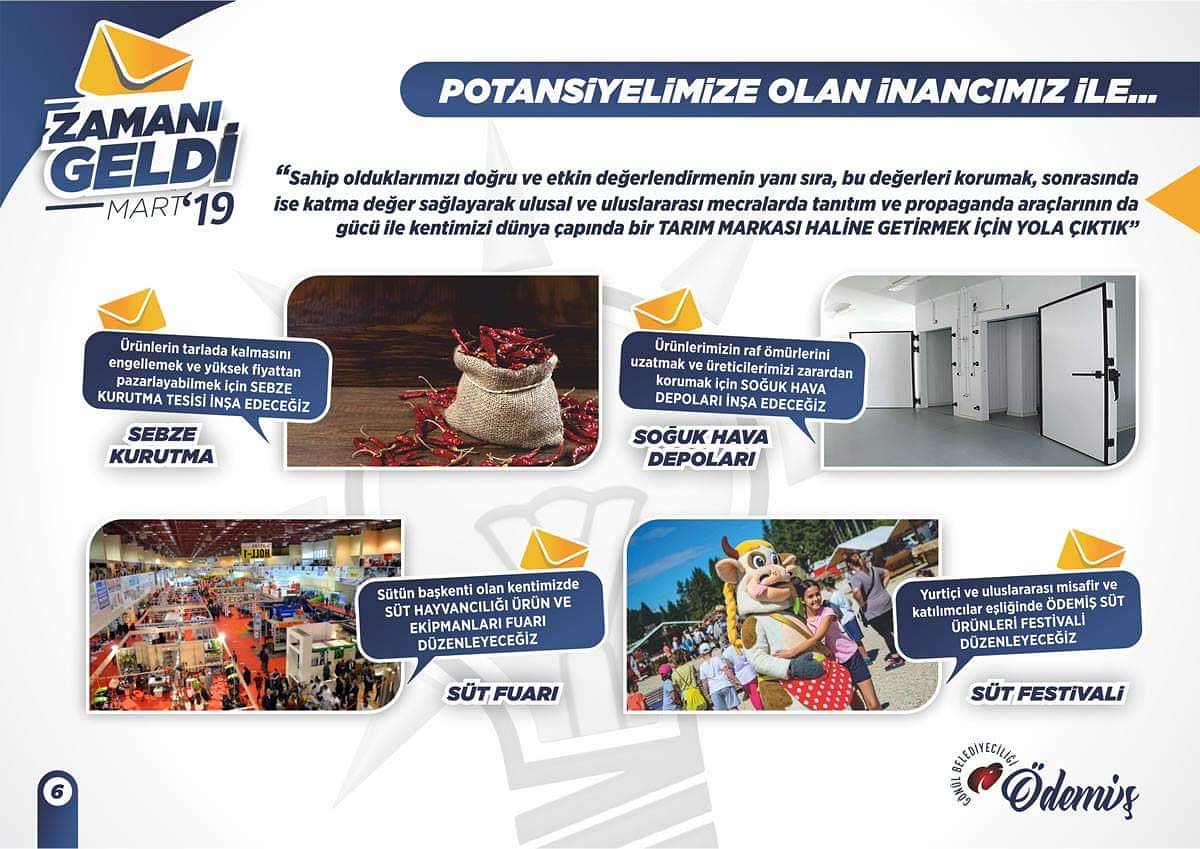 BezmezMunir's tweet photo. POTANSİYELİMİZE OLAN İNANCIMIZ İLE...

"Sahip olduğumuz değerleri korumak ve katma değer sağlayarak ulusal ve uluslararası mecralarda tanıtım ve propaganda araçlarının da gücü ile kentimizi dünya çapında bir TARIM MARKASI HALİNE GETİRMEK İÇİN YOLA ÇIKTIK"

#ZamanıGeldi #Ödemiş https://t.co/kVX9nNj07Z