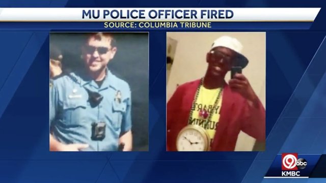 Mu police officer fired for blackface.