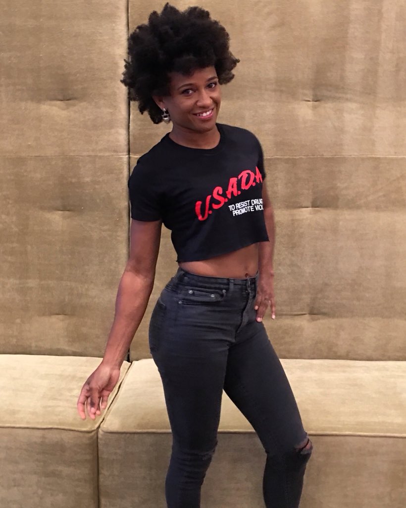 AngieOverkill's tweet image. I cleanup pretty well for media day, I guess you can say I’m a Clean athlete 😏 #UFCNashville #FightClean