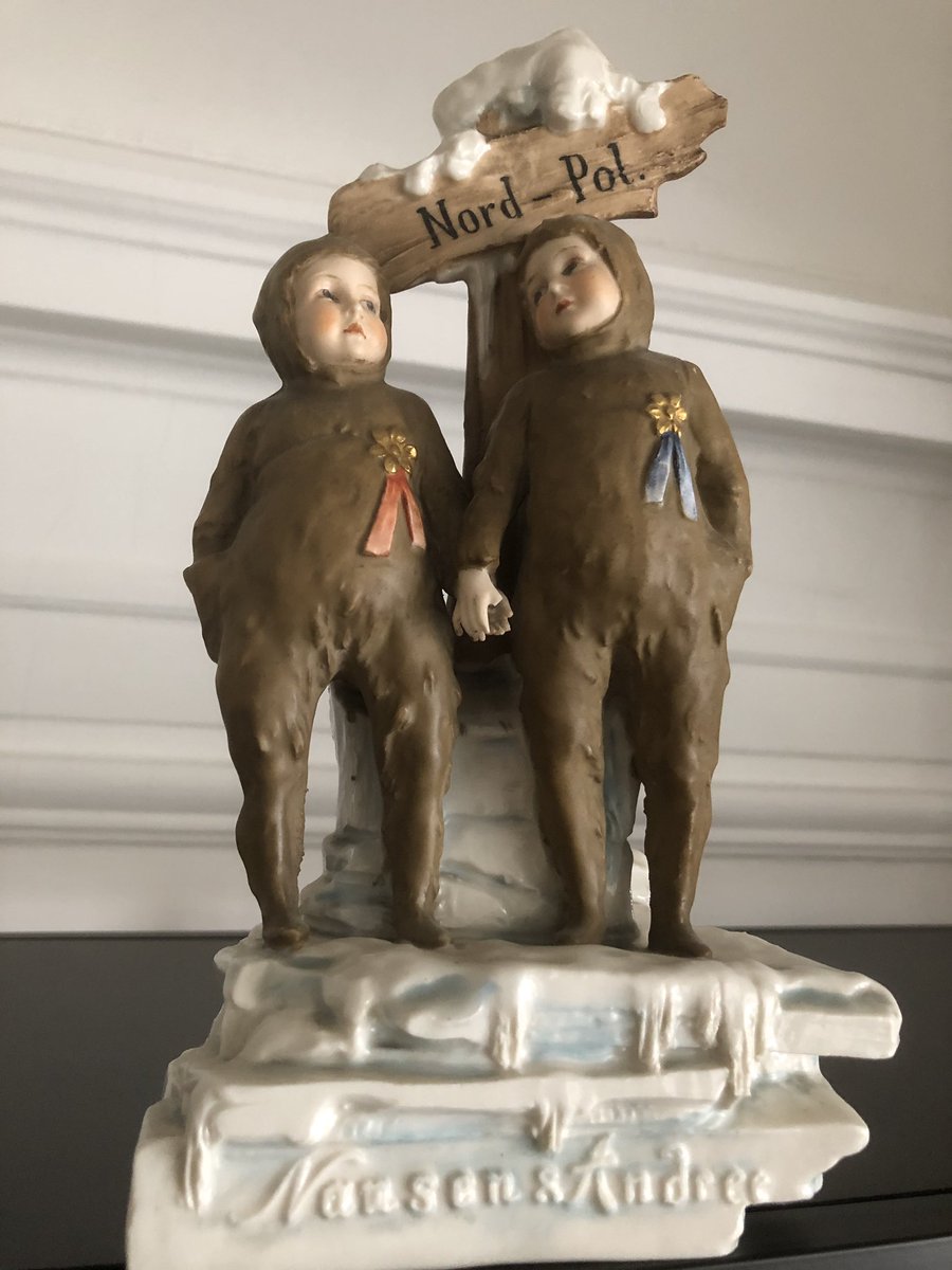 FramMuseum's tweet photo. The latest addition to our collections can be seen in our #andree exhibition. Made in Austria 120+ years ago. #fridtjofnansen &amp; #andree together at the #northpole at last? Anyway, we like it. #grenna #frammuseet #fram #gjøa https://t.co/4LF0Okf62g