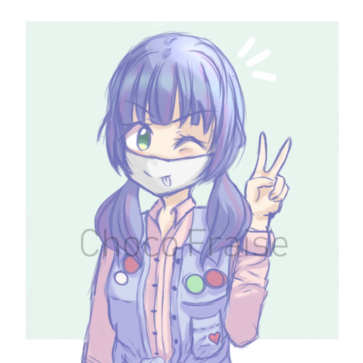 ChocoFraiise's tweet photo. And finally, today, I draw the character FengMin from DeadByDaylight ! :D I really love this game and it's my best friend's (@HacheAu ) favorite character ! :D Hope you like this one too ! :) #drawing #digital #DeadbyDaylight #fengmin #digitaldrawing #fengmindbd #bluehair https://t.co/fOhdeSXnjI