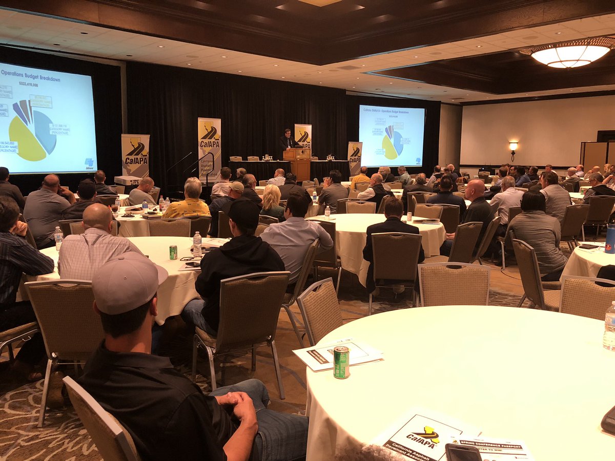 CalAPAnews's tweet photo. New @Caltrans8 District 8 Director Mike Beauchamp kicks off today’s CalAPA Spring Asphalt Pavement Conference & Equipment Expo in Ontario today, highlighting the District transportation program, #SB1 work and @Caltrans & industry partnering. #FixCAroads https://t.co/21MHFxb1Hx