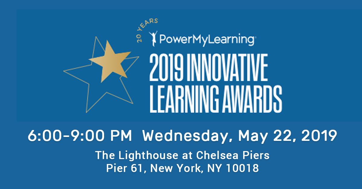 PowerMyLearning's tweet photo. Save the date! On May 22, please join us for the 2019 Innovative Learning Awards at @ChelseaPiersNYC, where we will celebrate 20 years of strengthening the triangle of student-family-teacher relationships. Learn more: https://t.co/wkEgLzmzN4
#PowerMyLearningTriangle https://t.co/EjvtLdouN8