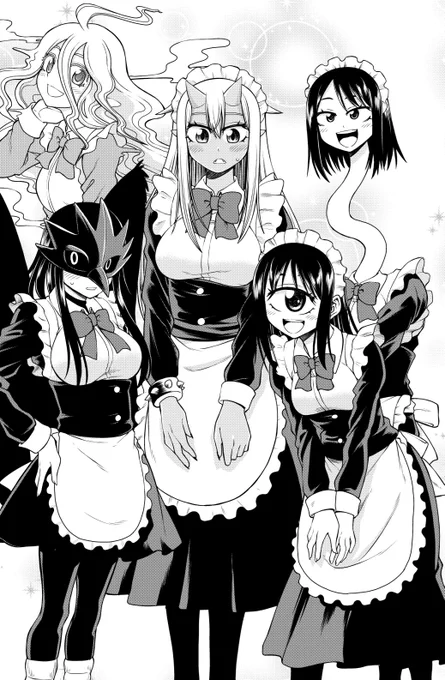 本日、マンガワンにて「鬼ギャルさん!鬼気迫る!!」の15、16話が更新されました!
先読みの16話では学園祭が始まり茜達のクラスの出し物は異界人メイドカフェ! 