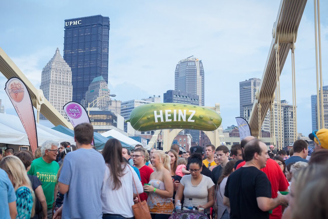DowntownPitt's tweet photo. #Picklesburgh was nominated by @10Best as one of the Best Specialty Food Festivals in the country, with results to be announced on 3/22! #PDPAM https://t.co/doJPkqe03s