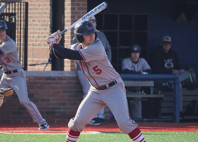 AllStarBaseball's tweet photo. Futures Alumni Update: MIT OF Zach Roberts belted his first collegiate home-run with a grand slam on 3/16 against Salem State University to lead the team to victory. 💥😎#futures #RollTech @zrob45 @MIT_Baseball https://t.co/trN7fmIl3C