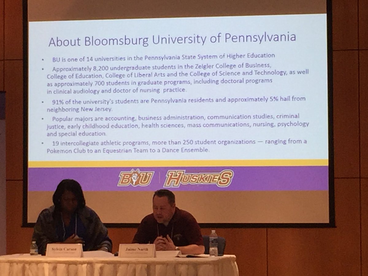 RosaleeRush's tweet image. Jaime representing BU -Leveraging your social media to advance your institution’s communication goals. @BloomsburgU #aascucomm