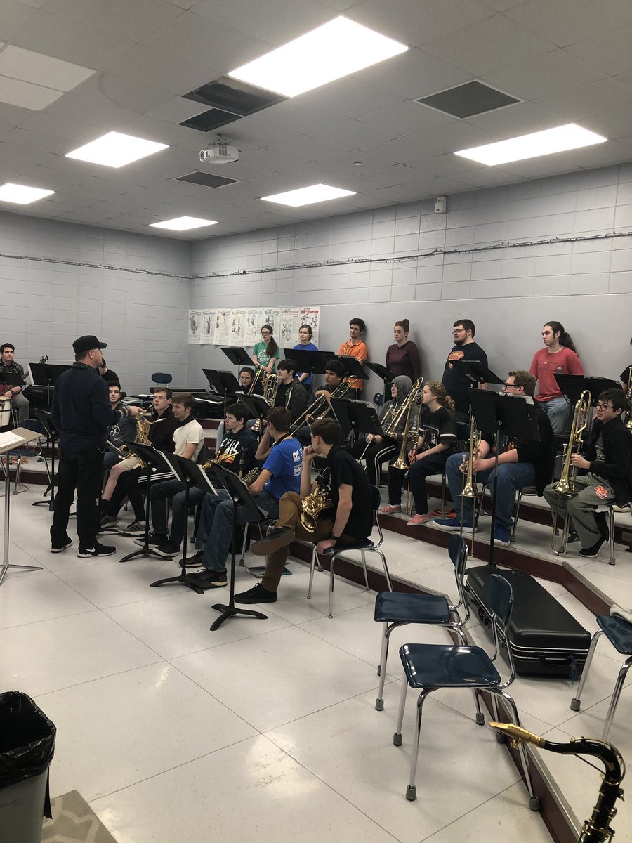 mchsjazz's tweet photo. Thanks to NKU Jazz Professor Brian Hogg for working with the band today! https://t.co/3eCb5akvf2