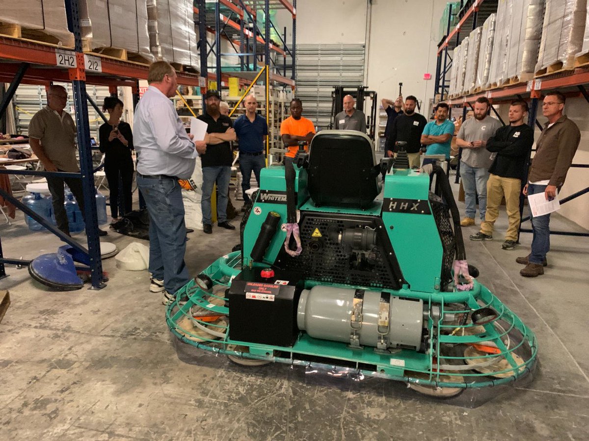 runyonsurfprep's tweet photo. Our Power Trowel Training is well underway down here in south Florida! We have 3 trowels, 3 systems, and LOTS of slurry!
#RunyonSurfacePrep #WeAreRunyon #runyontrainingcircuit @Ameripolish @MQINC @PROSOCO @tennantco https://t.co/2Mv2akDcbG
