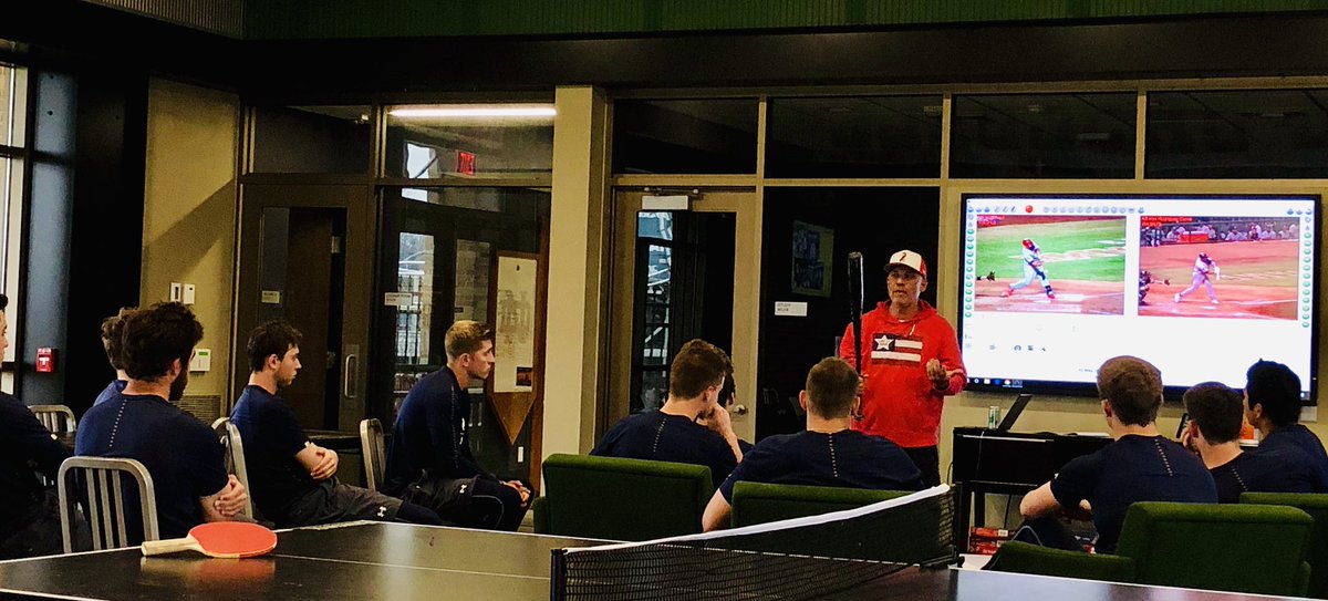 APac2011's tweet photo. Hitter’s meeting. Good time of the year to review offensive thoughts and goals. #team #offense #swingatstrikes @NotreDame https://t.co/Y5aknLN78F