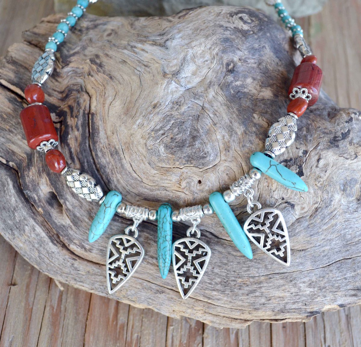lkartchic's tweet photo. #turquoise #gemstone #tribal #necklace #gemstonenecklace #lkartchic https://t.co/x05SqKSDis