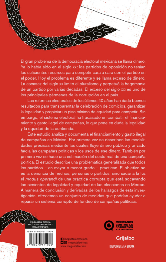 Aquí el ABC del financiamiento ilegal de campañas políticas en México👇
Muy agradecida con <a href="/LCUgalde/">Luis Carlos Ugalde</a>, <a href="/amparocasar/">Ma. Amparo Casar</a> y <a href="/leonugo/">Leonardo Núñez González</a> por este esfuerzo compartido de <a href="/Integralia_Mx/">Integralia Consultores</a> y <a href="/MXvsCORRUPCION/">Mexicanos Contra la Corrupción</a>
Disponible en amazon.com.mx/Dinero-bajo-me…