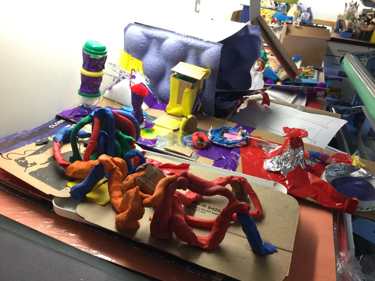 KimberleyDesja2's tweet photo. Wrapping up our choice-based independent study in grades 3-5. Engagement and innovation are through the roof:) Students focused on a studio habit of mind, made a plan, explored media of their choice, and reflected. #arteducation #choicebasedart #artisticbehavior #fwsu #bFairfax https://t.co/flrNMxkPef