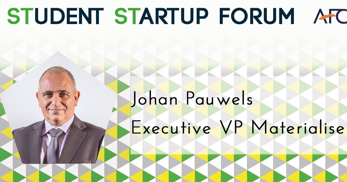 Let's introduce our first keynote speaker for #STST19! Johan Pauwels did his master thesis about the very first 3D Printing machine at <a href="/MaterialiseNV/">Materialise</a>. He operates as Executive VP now, responsible for global sales &amp; offices around the world. 
👉Register now stst2019.eventbrite.nl