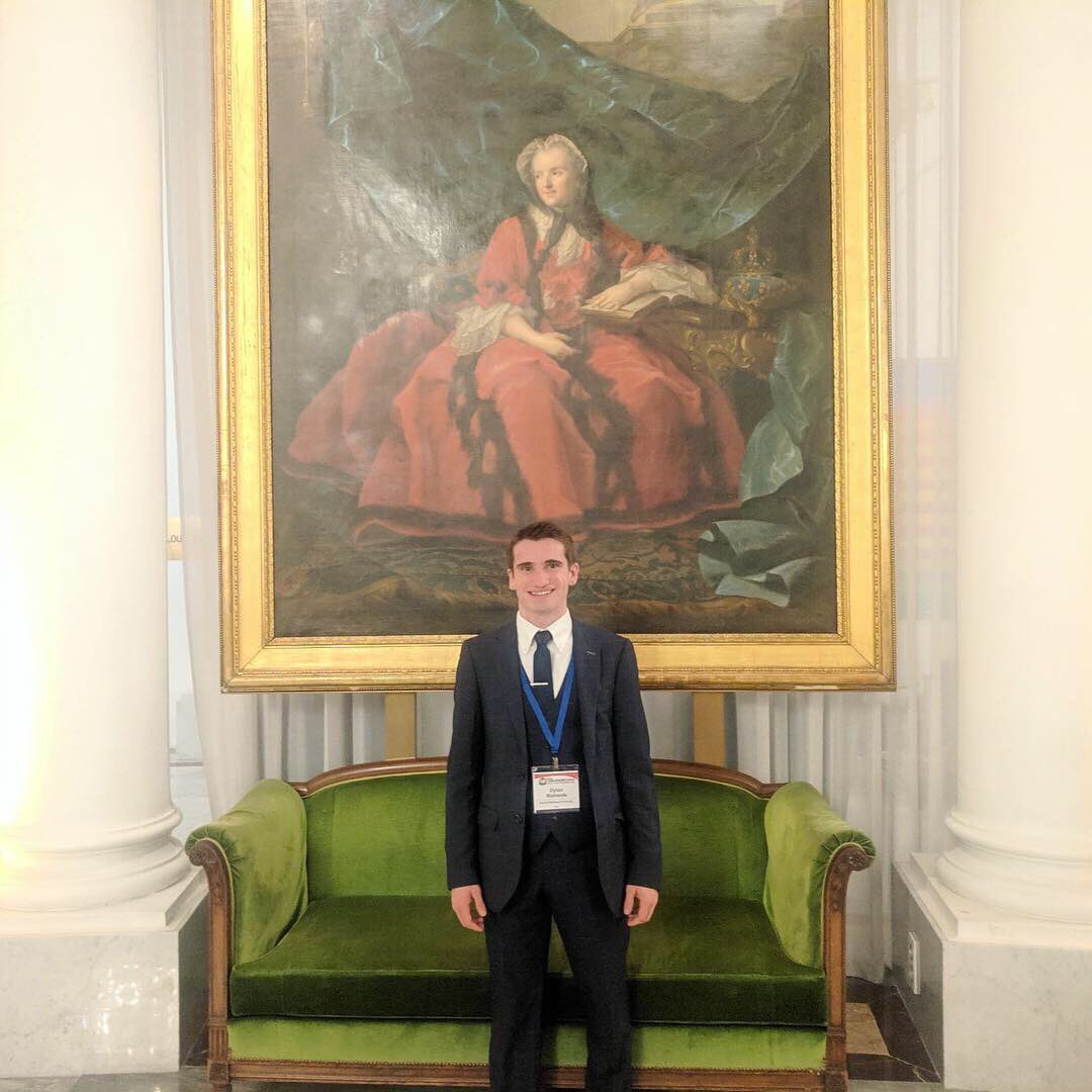 StudyAbroadCMU's tweet photo. Computer science &amp; computer engineering student Dylan Richards, who is spending this semester at Waterford Institute of Technology, presented research at the 14th annual IEEE Sensor Applications Symposium in Nice, France last week. Congrats, Dylan! 👏 https://t.co/thx4RxJy5s