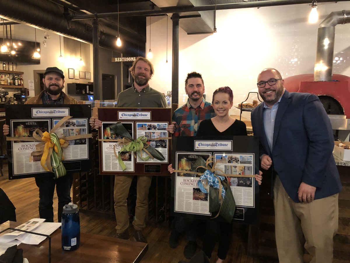 We were happy to honor 3 of our local partners this morning, <a href="/RKFDroasters/">Rockford Roasting Co</a>, #PrairieStBrewingCo, &amp; <a href="/RockfordArtDeli/">Rockford Art Deli</a> for being amazing advocates of our city to our residents/visitors 🙌 The region is lucky to have such wonderful business owners and partners throughout the area!