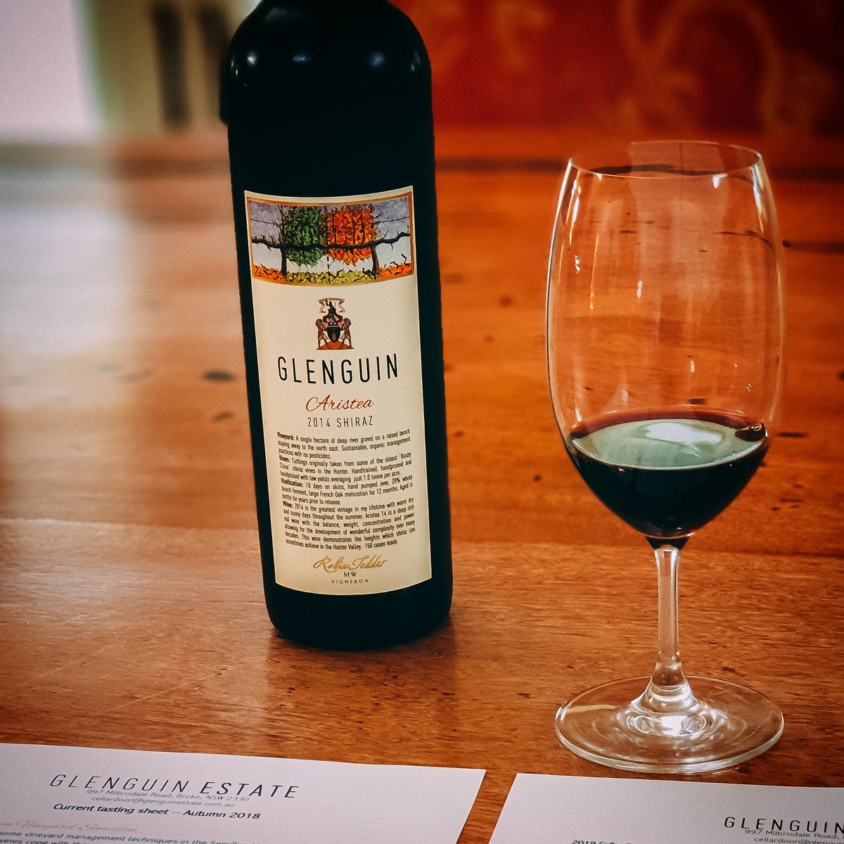 glenguin's tweet photo. Join us in the Glenguin #brokefordwich #huntervalley cellar door this weekend as we release our most anticipated wine for years - our 2014 Aristea Shiraz.

Only produced in the best vintages, Aristea shows the heights Hunter Valley Shiraz can reach, a truly exceptional wine. https://t.co/q4LYaQCloI