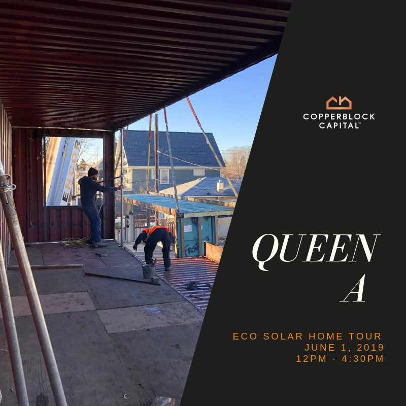 copperblock's tweet photo. One of our shipping container home projects, 7triple2 aka “Queen A”, will be showcased as part of the 2019 @EcoSolarTour this June! Watch #Copperblock social for periodic updates on the construction of this Queen Alexandra neighbourhood infill project #yeg #yegre #yegrealestate https://t.co/QWsX3FUIUT