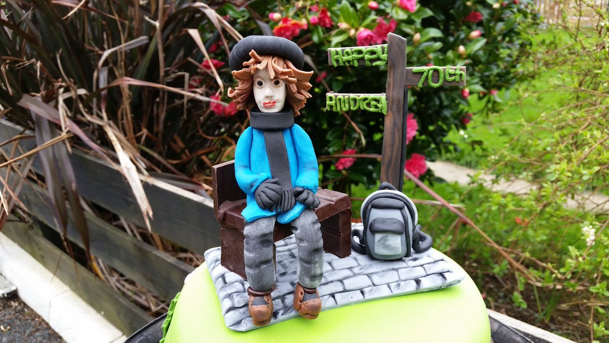 Dairy free birthday cake made for Andrea, who loves the great outdoors.
<a href="/RenshawBaking/">Renshaw Baking</a> @Callebaut_UKIE <a href="/SkyeAndLochalsh/">Taste Local</a> #Skye #DairyFree #BirthdayCelebration