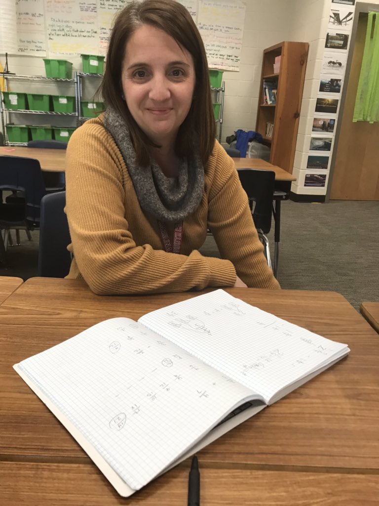 estelleprinz's tweet photo. Learning new tricks. Thank you @JBaileyPKES for our impromptu fraction lesson. Can’t wait to use these cool ideas. #PanthersEngaged #PKESadmin https://t.co/jkCVwGpCbT