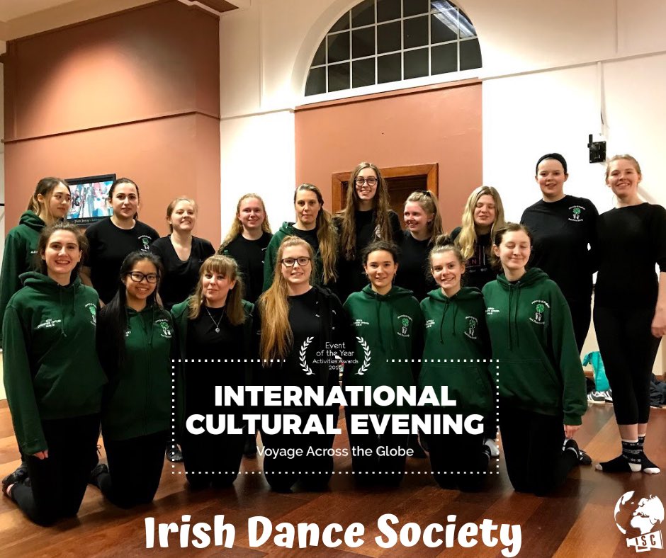 Introducing our societies: #10
-
This is the Irish Dance Society! They have an exciting mix of light and heavy Irish dance and are excited to be performing at ICE again this year 💃🏽🎉
-
#ICE2019 🌍🌎🌏