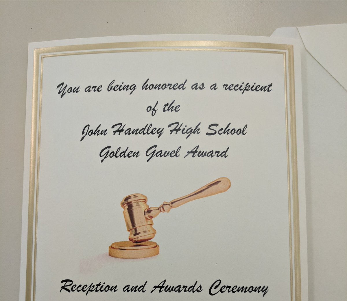 ProfHoopes's tweet photo. Honored to be selected for a Golden Gavel award, in my second year of teaching! Iโฅ๏ธ TeachingCTE! #CTERocks #TechnoGeek https://t.co/4QCxohKY1O