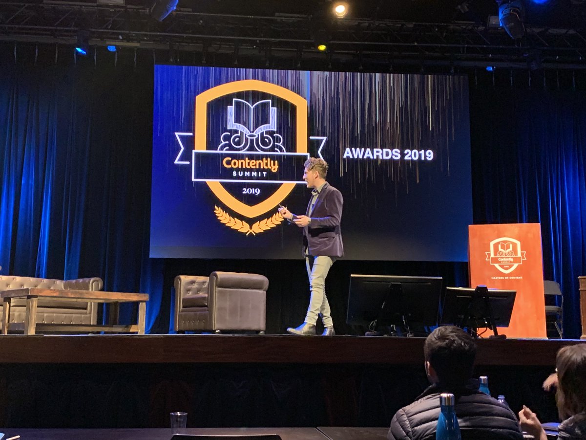 contently's tweet photo. But wait! Our Summit isn't over yet! And apparently, neither is awards season! Presenting the first-ever Contently Superlative Awards! #MastersofContent https://t.co/RC8uM9r2rT