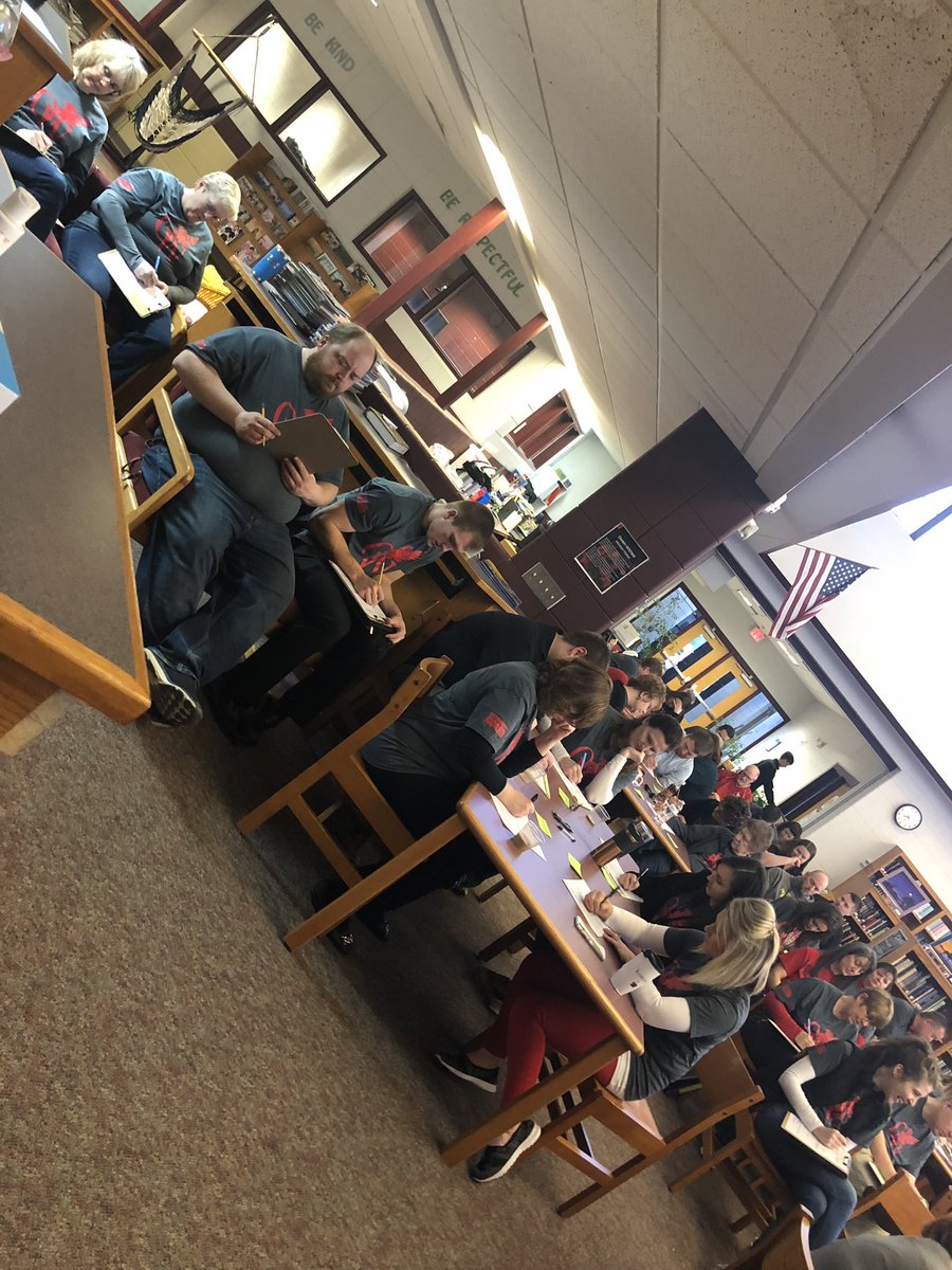 morganmm24's tweet photo. OW staff getting coached to be the best version of ourselves! Thanks Emily Eichstadt for your words today!! #owblackhawkpride @OWSchoolDist https://t.co/Mw9scEPRvi
