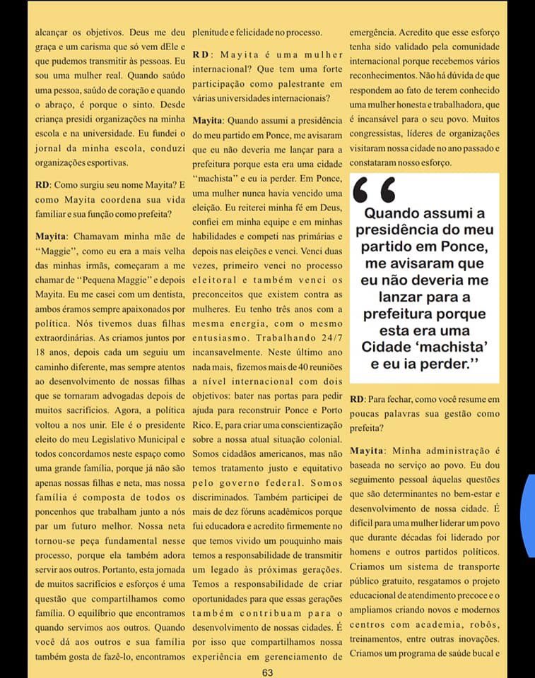mayita_melendez's tweet photo. Agradezco a la @RevistaDemocrat, de #Brasil, por haber destacado a nuestra Ciudad Seńorial de #Ponce, en su Tercera Edición que ha sido lanzada hoy, en español y portugués.
Gracias al director Marcio Aguiar y a su Consejo Editorial por la deferencia.

Esp: https://t.co/VKd7UgDmnK https://t.co/CHMVXmOish