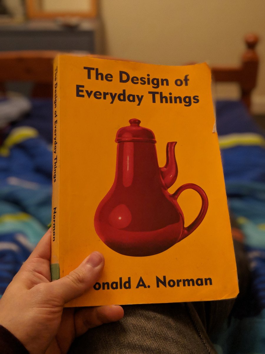 Finally got around to reading this gem wish I did years ago! #thedesignofeverydaythings