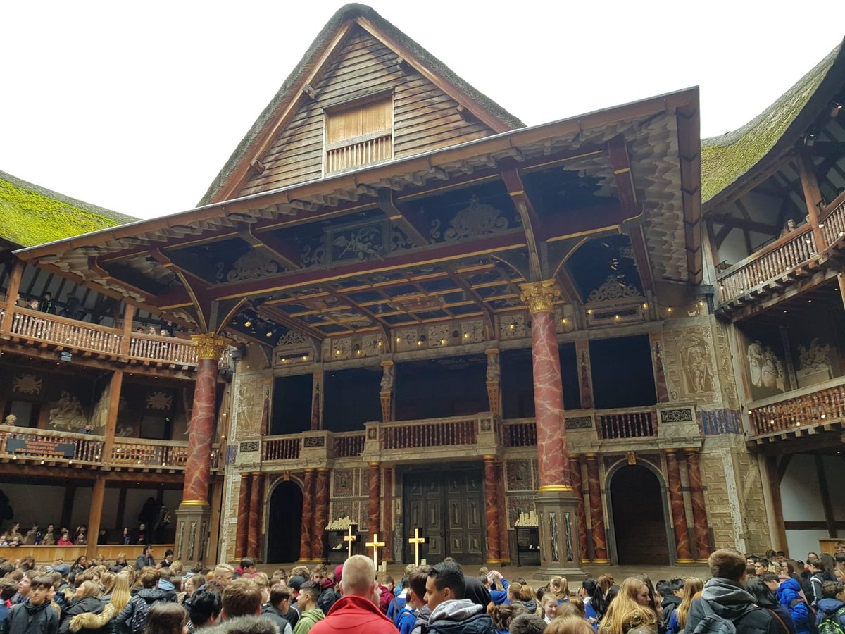 KingsmeadENG_'s tweet photo. This was the view of the stage at the Globe Theatre when we took our students there to watch Romeo and Juliet this afternoon. The photos aren’t great but the production was. fantastic! Mercutio was awesome, the kids loved the hip hop dancing and Tybalt was played by a woman! https://t.co/YgmfTa3OqF