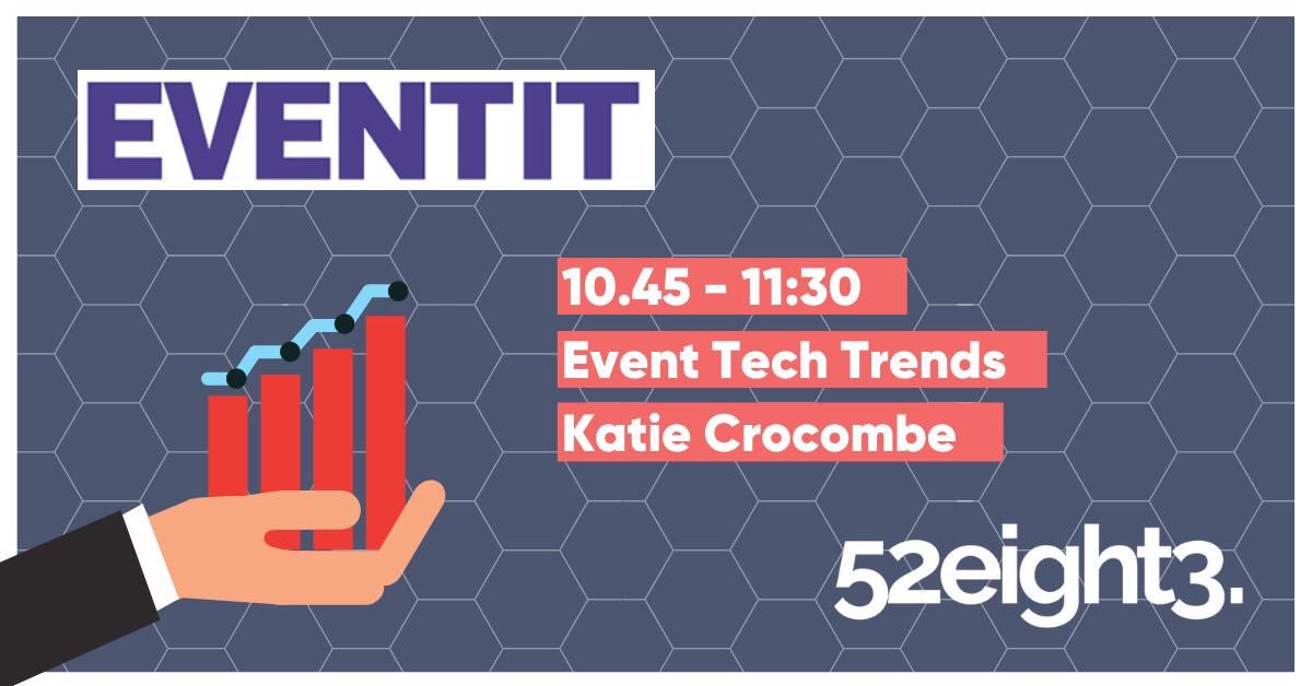 EventTechWomen's tweet image. #WomenInEventTech are you attending @Eventit_show tomorrow?  @52eight3 Director Katie Crocombe is speaking about #EventTechTrends so make sure you check it out and say Hi 👋 
Starts 10:45am in the Tech area. Don’t miss out!
#events #eventtech #eventprofs #eventit19 #techtrends