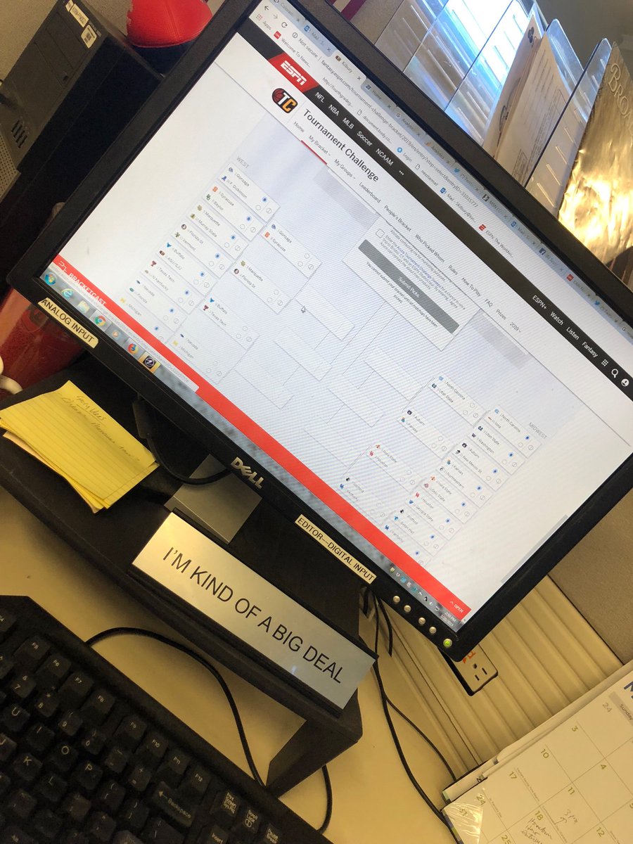 SkilburyFOX4KC's tweet photo. My team (Arizona Wildcats) didn’t make the #NCAATournament. So, I have no idea about this year’s bracket. Any suggestions? #WorkProductivity #NotDuke #Beardown https://t.co/KL5phnXcX0