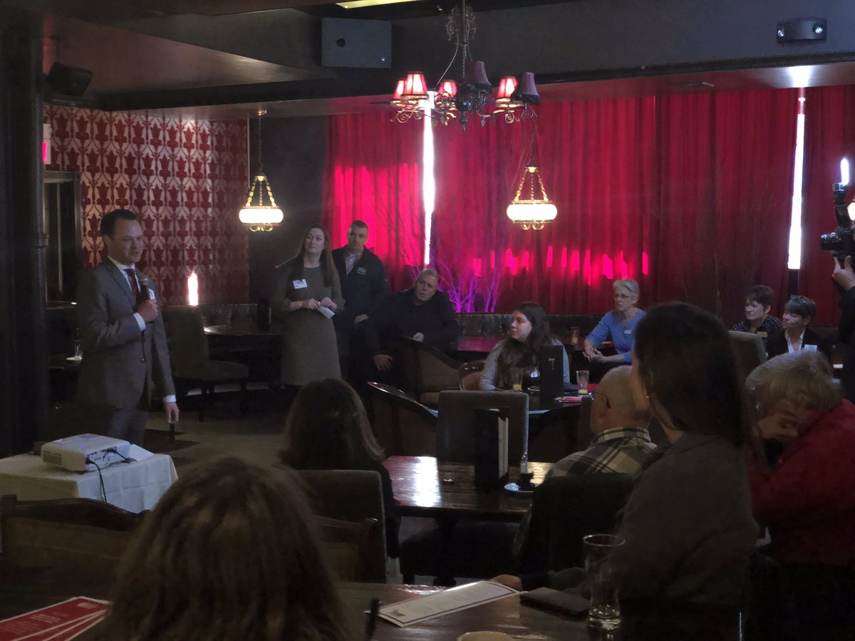 EricLesser's tweet photo. Great to join the food bank family again this year for the annual #MEFAPMatters legislative breakfast.
This program does more than provide food to those in need. It is an economic development engine for our local farms.
@Gr8BosFoodBank @FoodBankWMA https://t.co/yBVqj8yOUJ