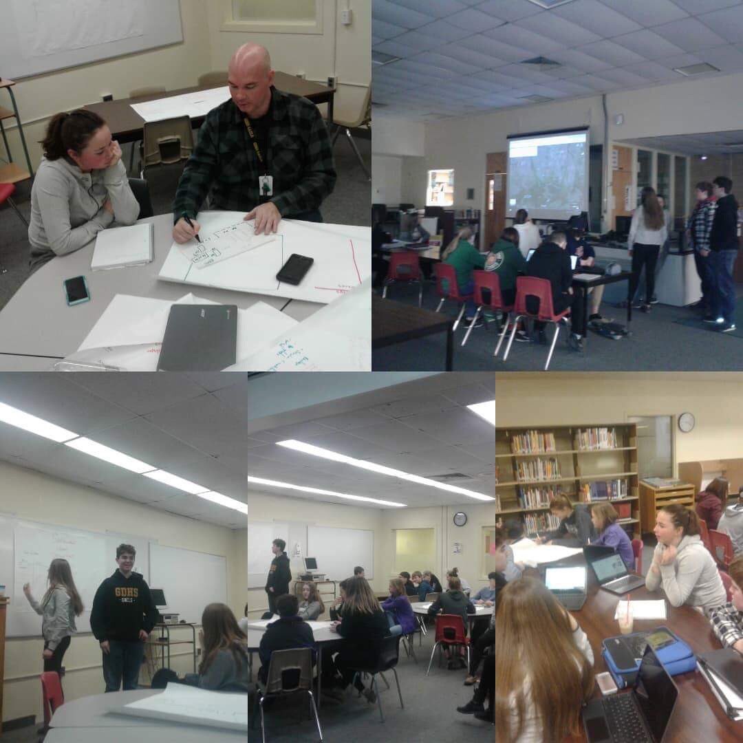gdhs_taylor's tweet photo. First day of math/geo cross curricular project.  Glencoe DHS Students are designing a sustainable city. #GDHS #rethinksecondary #TVDSB #globalcompentencies @RoseAnne_Kuiper https://t.co/PJEpgDppAB