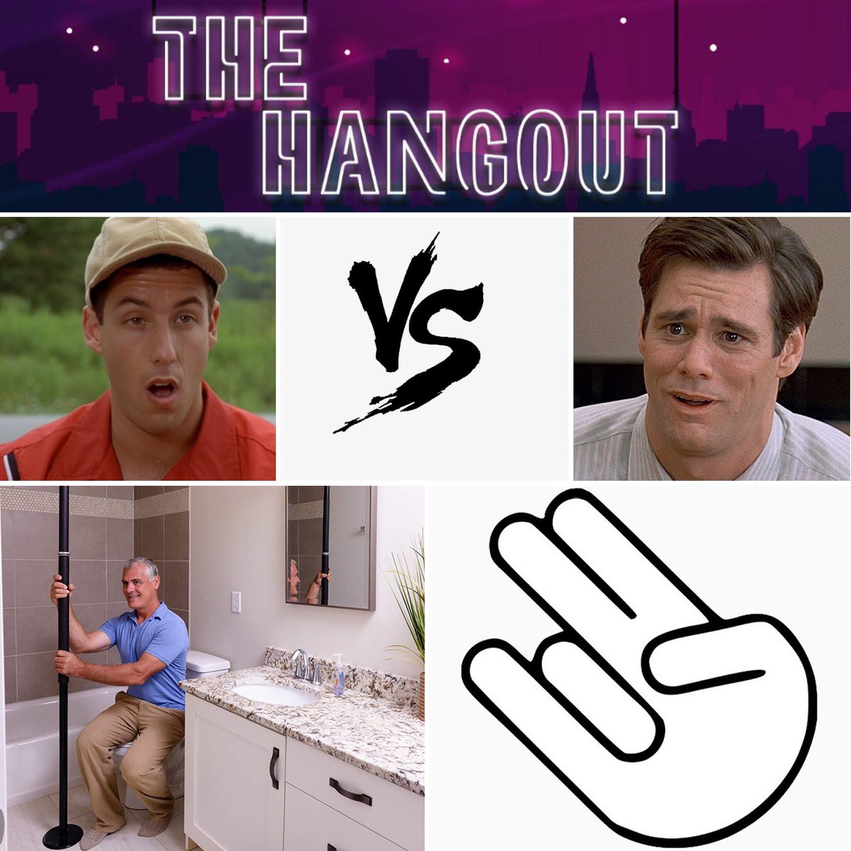 PodcastHangout's tweet photo. Episode 4 is an interesting one! This week we discuss old people stripper poles, whether or not #TheShocker is still shocking, and which actor we think is better: #AdamSandler vs. #JimCarrey Click this link to see where we stand on those subjects! https://t.co/JnAH7jAsqD https://t.co/yuFUW31uTV