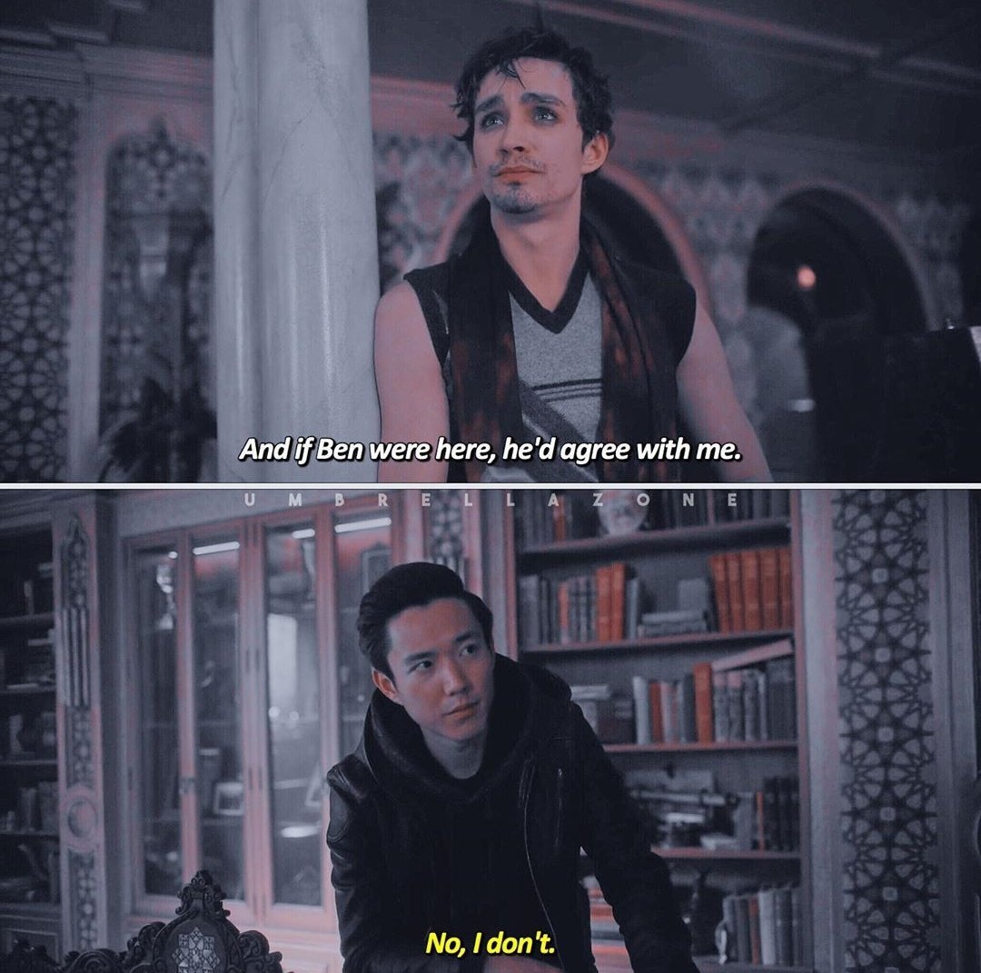 frenchiecore's tweet photo. @UmbrellaAcad Especially when said brother never listens to you https://t.co/5XVw1zl1pq
