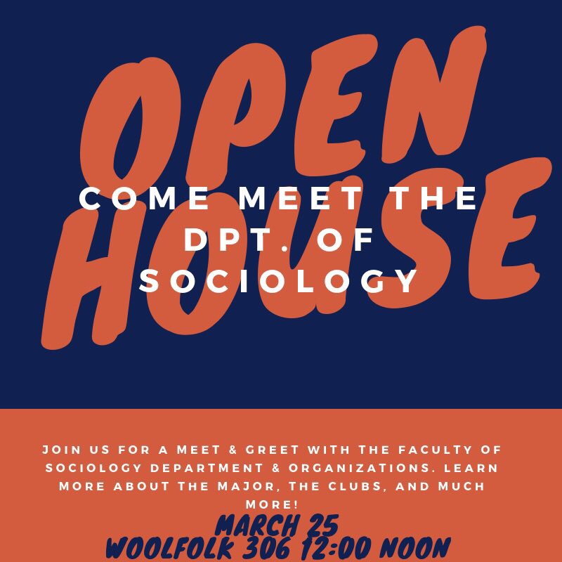 pvamusc's tweet photo. Are interested in Sociology? Do you have a passion for social issues and why society functions the way it does? Come out on March 25 at Noon in Woolfolk 306 to get information about Sociology. See you there ! https://t.co/UP4yDDCm4Q