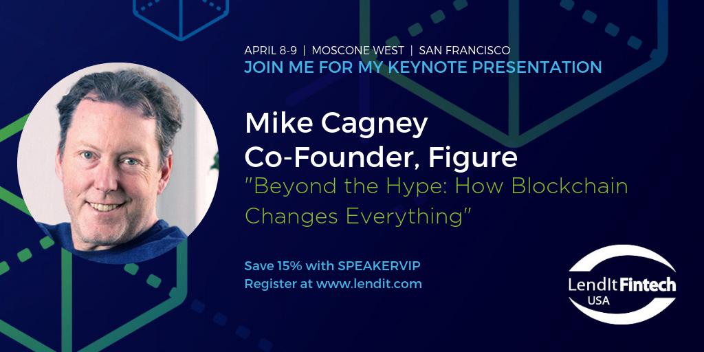 Fintechnexus's tweet photo. Want to get beyond the hype, and truly understand how #blockchain changes everything? Check out this keynote at #LendItFintech USA by @askfigure Co-Founder @mcagney. Figure is also the #BlockFin track sponsor. More info at https://t.co/5U2kOmML4w https://t.co/k3h63LTE3I