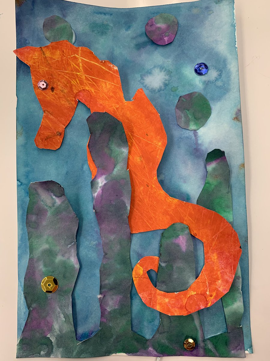 Haweselementary's tweet photo. More artwork in the spirit of Eric Carle! #artexplorers #art #ptafunded #behawesome #hawesnation https://t.co/CwvxVOHmdg