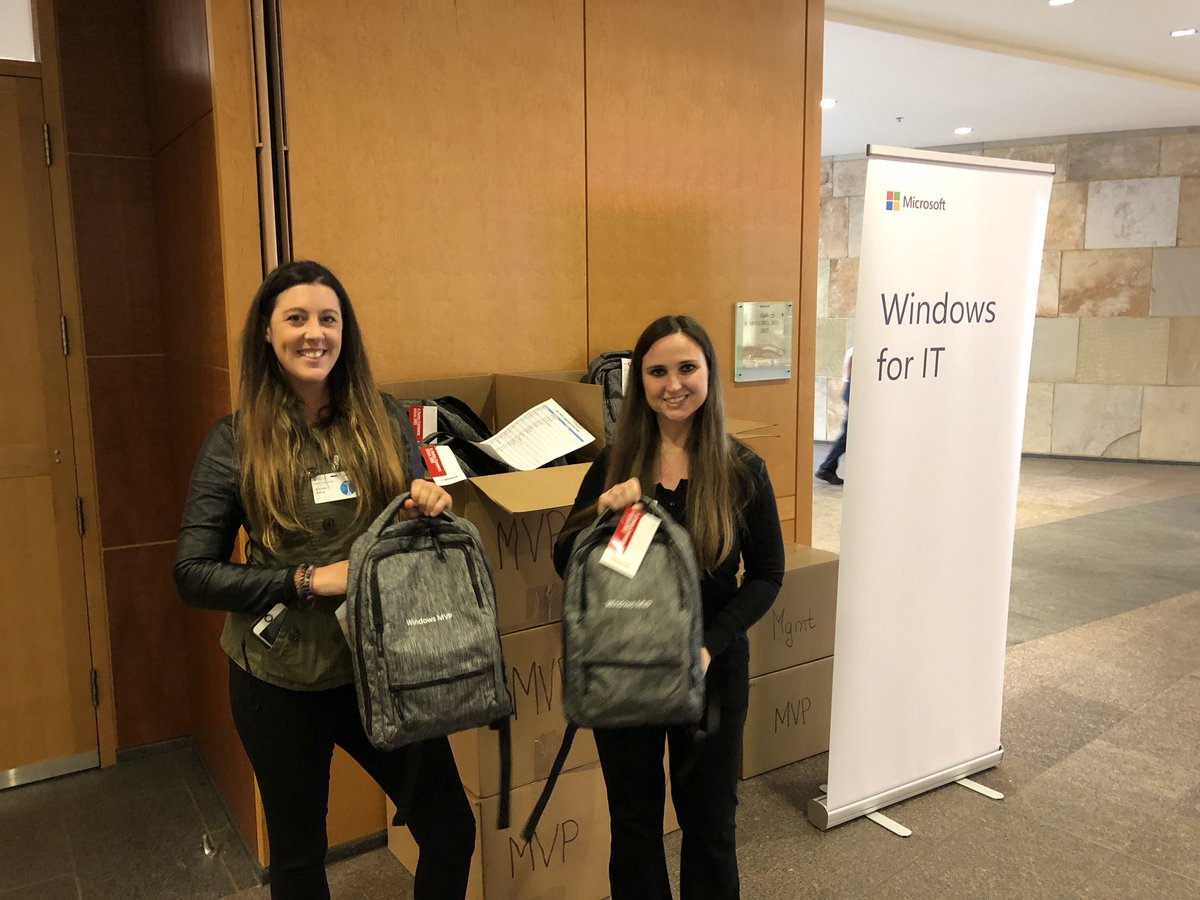It's always fun giving awesome Windows swag out to our brilliant community of Windows MVPs #MVPBuzz
