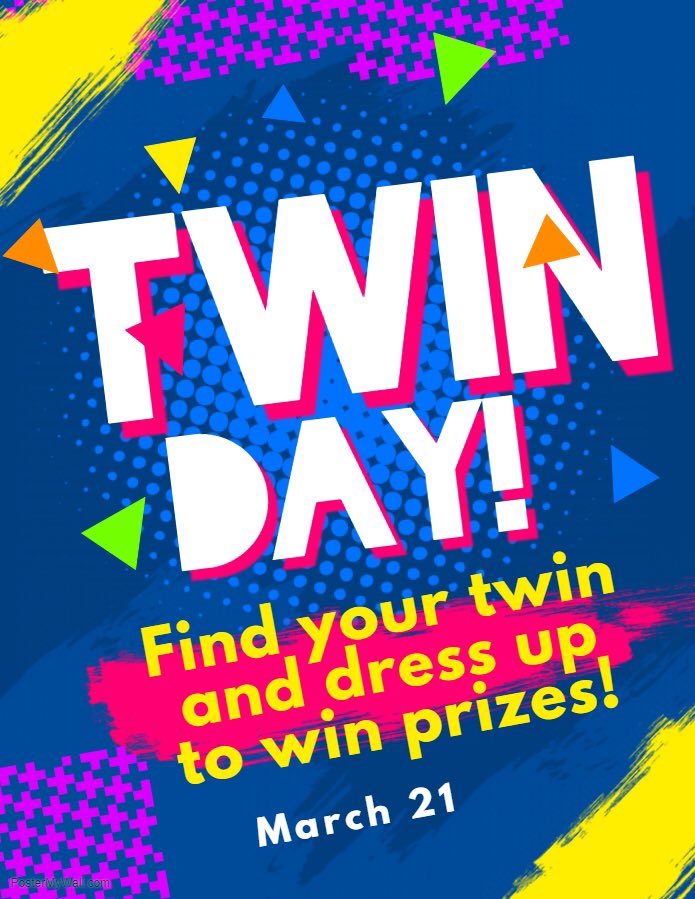 ThurberRaiders's tweet photo. Tomorrow is Twin Day and we have flower sales again for the Canadian Cancer Society! Oh, and did we mention that if you post a pic of you and your twin on Instagram and tag us you could both win a prize? And you get two entries if you both tag us! Sounds like a sweet deal to us. https://t.co/OGQV5FDtIG