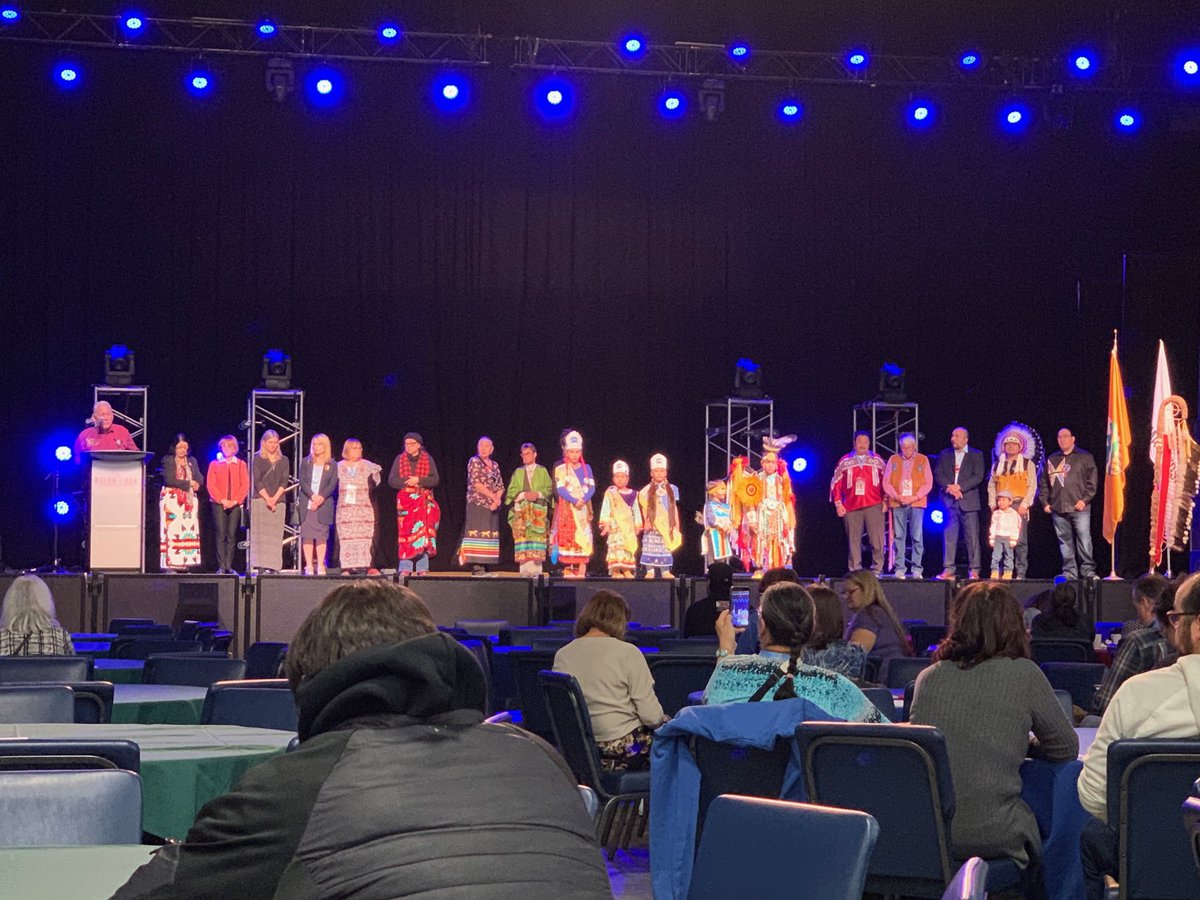 ReimagineArch's tweet photo. Thanks to Elder Bob Cardinal and Chief Morin for opening the #thinkindigenous conference in partnership with ⁦@UANativeStudies⁩ ⁦@UAlberta⁩ @RiverCreeCasino⁩ https://t.co/z78PUn2cPH