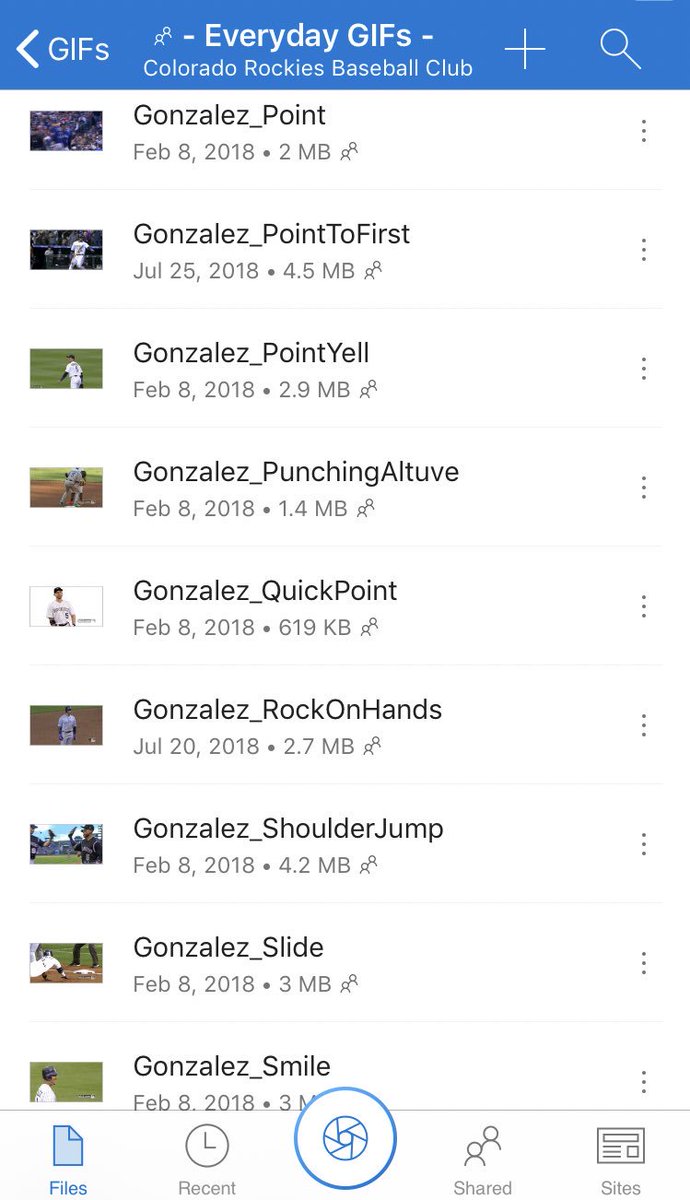 Rockies's tweet photo. Before we clean out our CarGo GIFs—moving some to the “Classic” section of our shared folder to remain in circulation—we thought we should share our 10 favorite CarGo reaction GIFs.

A Thread ⤵️ https://t.co/du1WQJMRFH