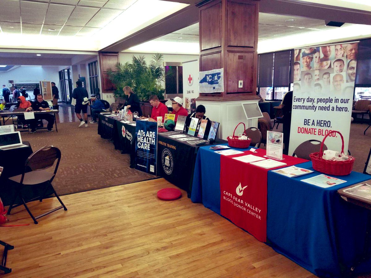 CapeBlood's tweet photo. We were happy to be included in @UNCP_UC's Health and Wellness Fair today in the James P. Chavis University Center. #savingliveslocally https://t.co/5Mm69Ucp4i