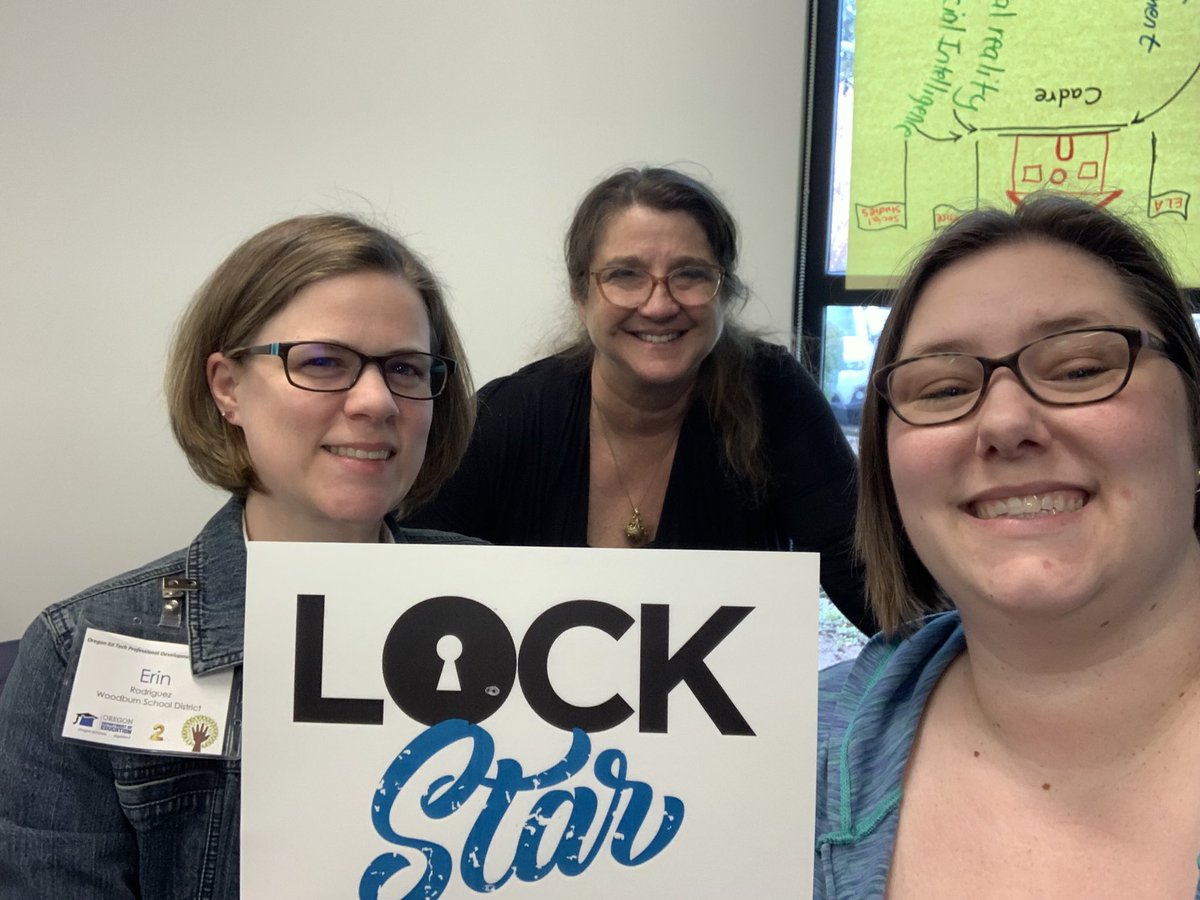 techtchr_er1n's tweet photo. We solved the codes to break out! Rethinking learning in classrooms. #lockstars #orpdc https://t.co/BdCCazw75D