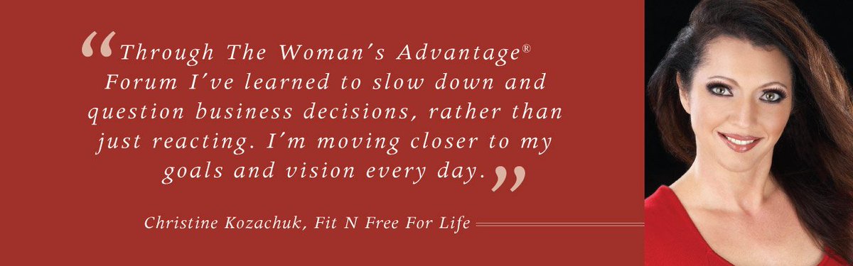 WomansAdvantage's tweet photo. Learn how Christine Kozachuk is making a difference in the lives of her clients! https://t.co/GJZbXMvJKD https://t.co/vyDa0Mf9n0