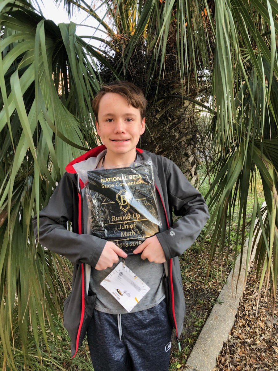GuntownMiddle's tweet photo. Congrats to Ryan Garner on his 2nd place finish in 8th Math at State Beta Convention! #GMSbeta #GMSfamily https://t.co/qdwrleFQmE