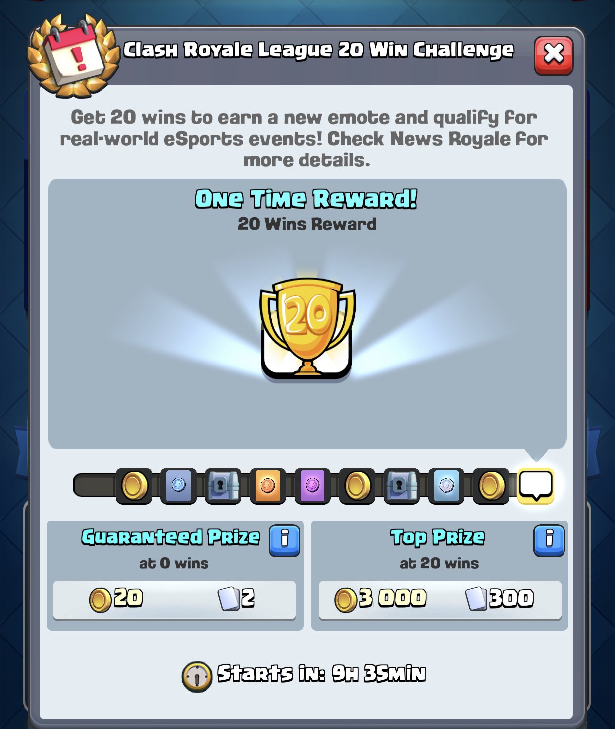 20 win challenge rewards: Clash Royale reveals new rewards for 20