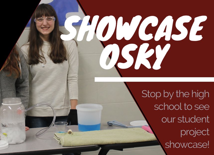 Join us at our annual Project Based Learning Night from 6 to 8pm on Thursday, April 4th. Students will present projects they have worked on through the year. Indian Hills, William Penn, and area businesses are also invited to attend and/or work with our students. <a href="/oskyhighschool/">Osky High School</a>
